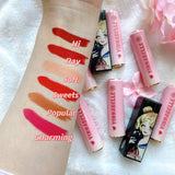 Anime Girl Waterproof Lipsticks Swatches