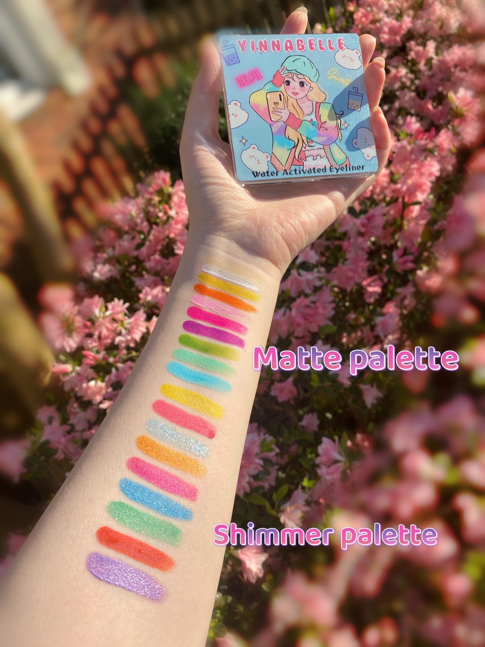 UV Neon Pastel Rainbow Water Activated Eyeliner Palette – Yinnabelle