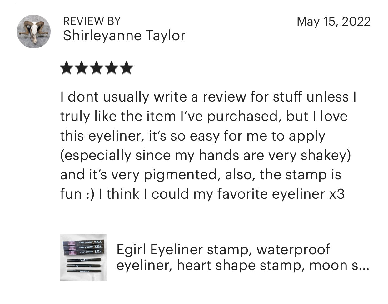Heart/Moon/Star Stamp Eyeliner