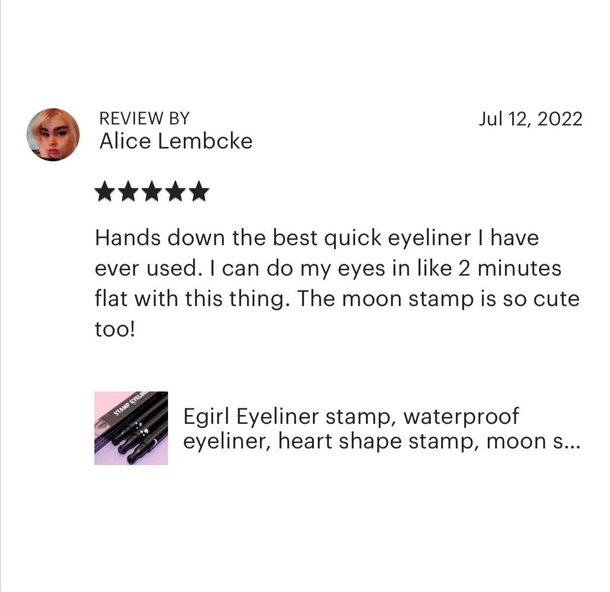 Heart/Moon/Star Stamp Eyeliner