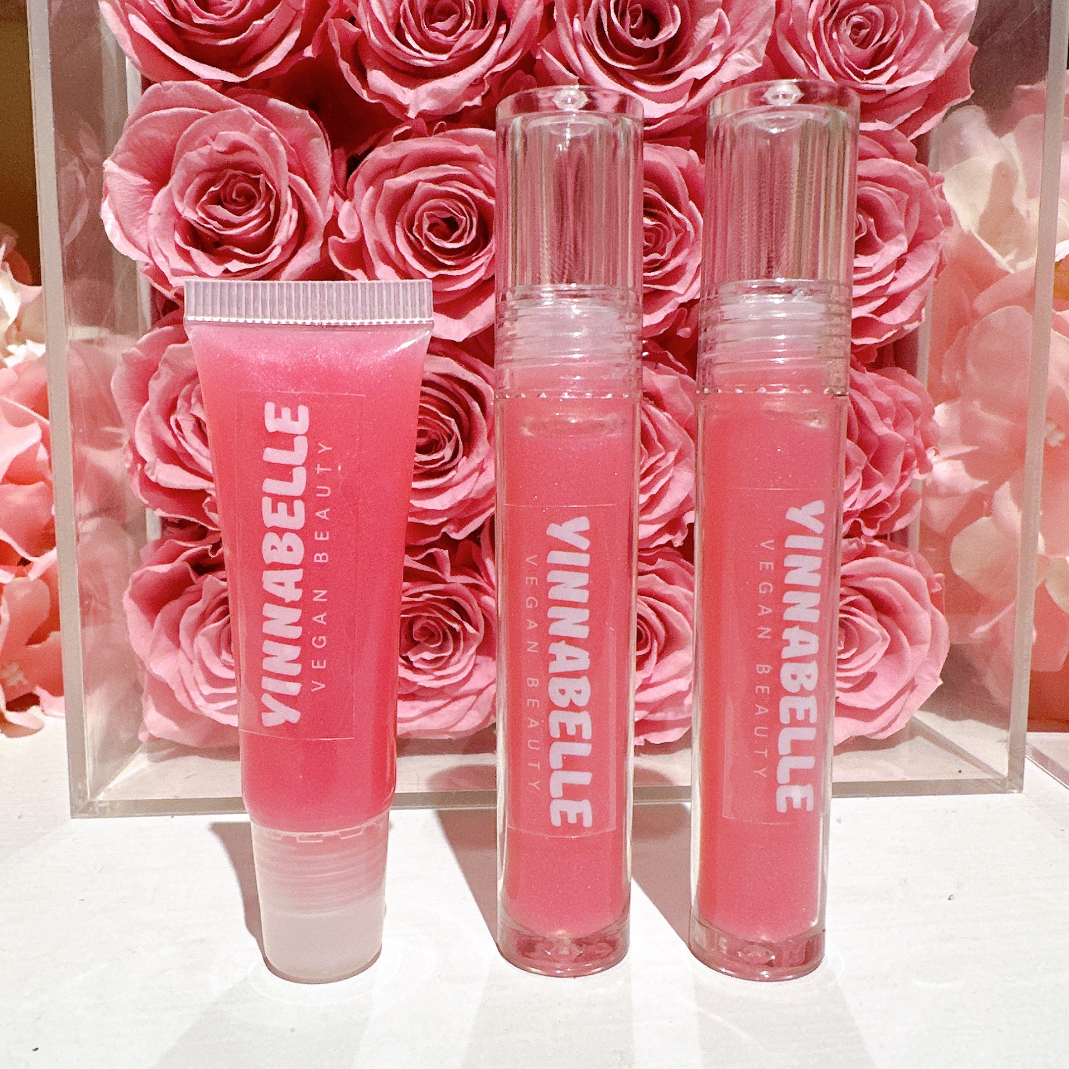 Princess pink lipgloss, pink glitter strawberry scented lipgloss, high shine lipgloss
