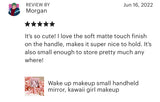 Wake Up Make Up -anime girl kawaii small handheld mirror