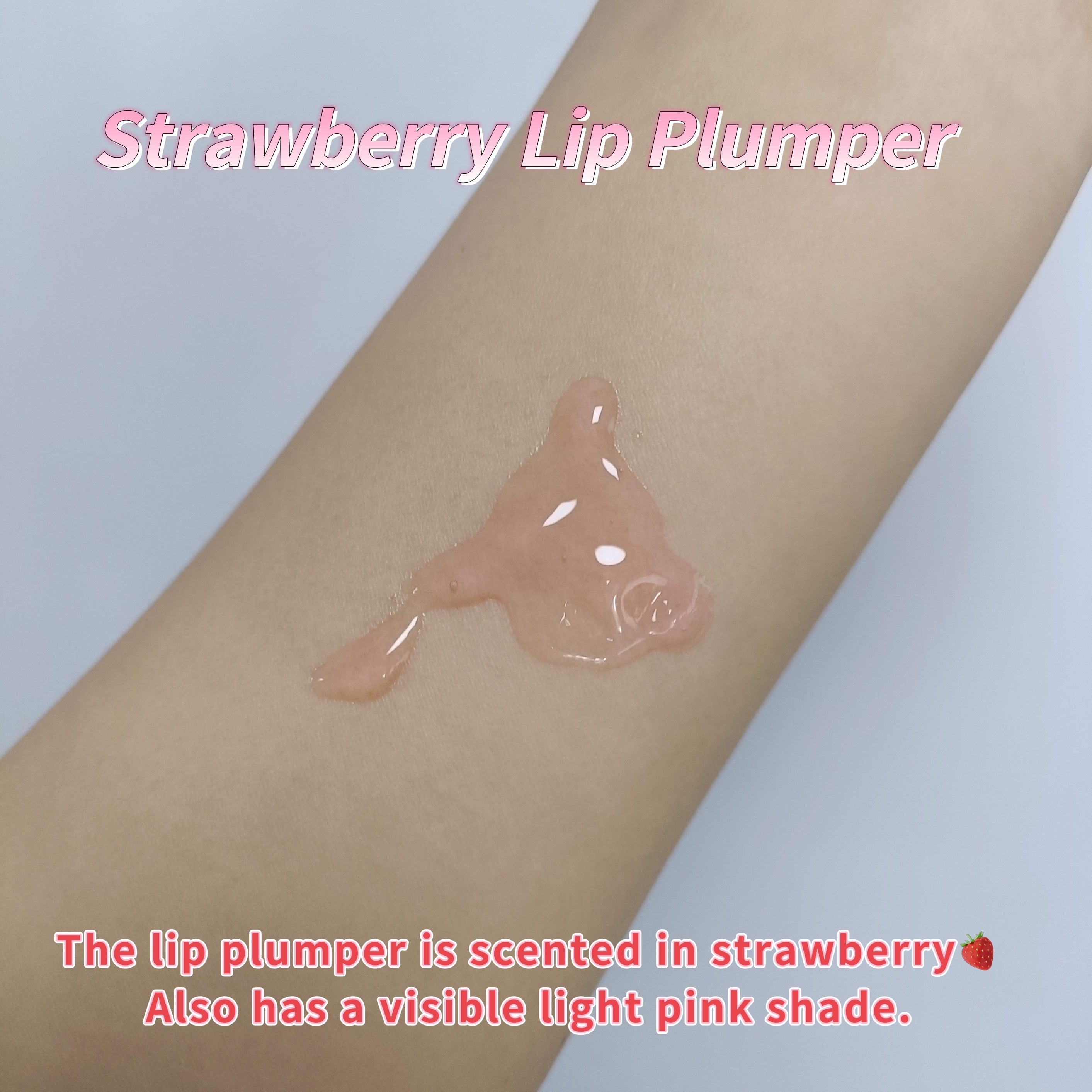Sweet Strawberry Cream Hydrating Lip Oil, Lip Plumper Oil